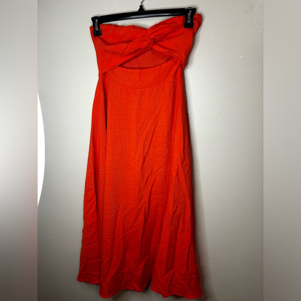 SHOWPO STRAPLESS MIDI DRESS